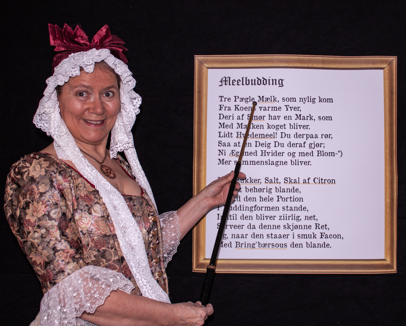 Madame Taffel framsynger oppskrifter